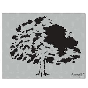 Stencil1 Redwood Tree - Wall Stencil 24 x 72
