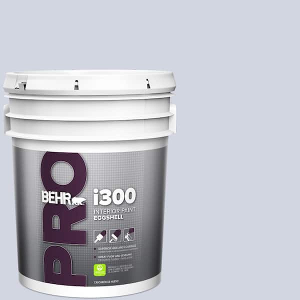 BEHR PRO 5 gal. #PPU16-08 Hint of Violet Eggshell Interior Paint