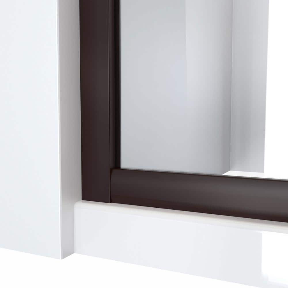 Levantine 56-60" Oil Rubbed Bronze Semi-Frameless Sliding Shower Door