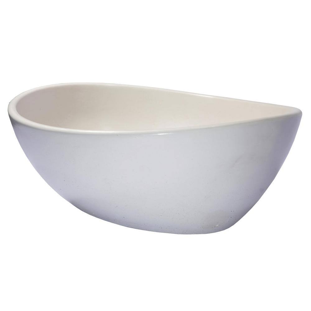 Eden White Ceramic Oval Bathroom Sink