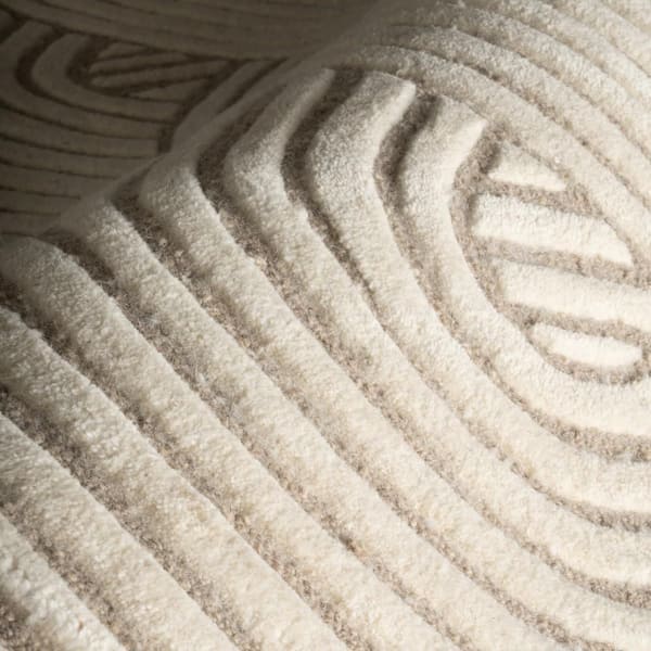 nuLOOM Indira Grooved Arc Ivory 8 ft. x 10 ft. Indoor Area Rug