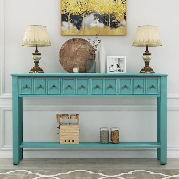 Aisword Rustic Entryway Console Table, What Size Is A Sofa Table