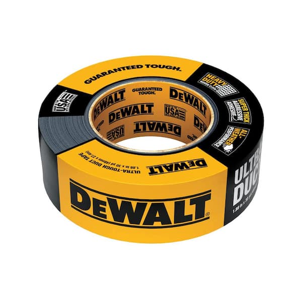 IPG DEWALT 1.88 in. x 30 yds. Ultra-Tough Black Duct Tape (1-Pack)