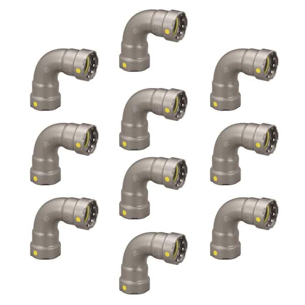 Viega MegaPressG 3/4 in. Press Carbon Steel 90-Degree Elbow (10-Pack) (Gas Only)