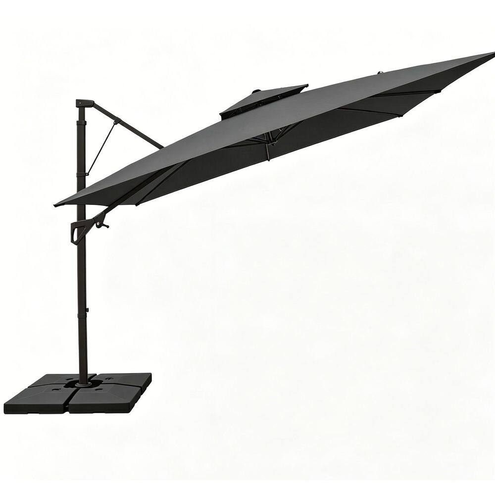 11 ft. X 11 ft. Square Steel Cantilever Patio Umbrella With Rotation And Tilt – Offset Outdoor Umbrella in Navy price history on PriceWatchPro