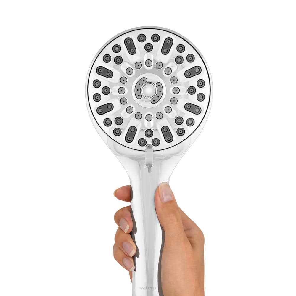 Chrome 7-Spray Wall Mount Handheld Shower Head