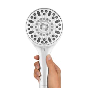7-Spray Patterns with 1.8 GPM 4.75 in. Wall Mount Adjustable Handheld Shower Head in Chrome