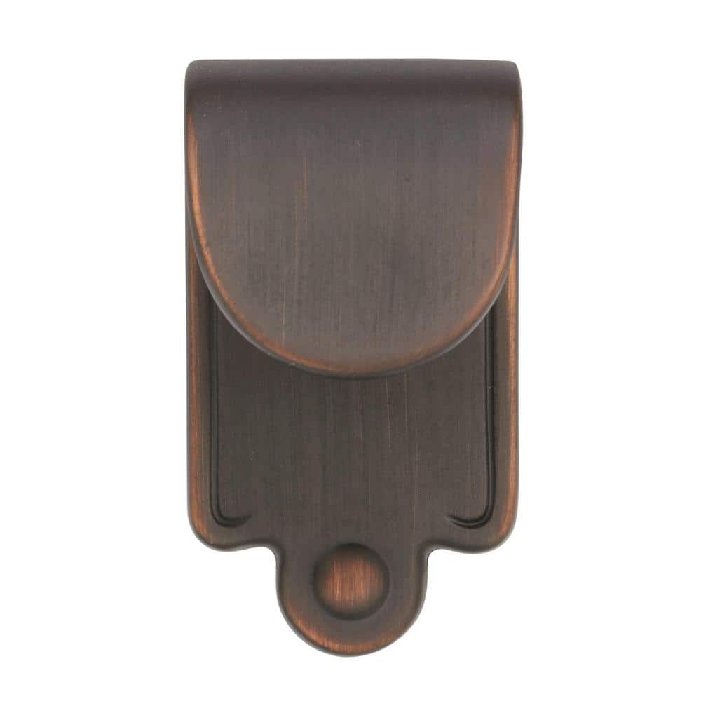 Oil Rubbed Bronze Rustic Finger Pull with Mounting Hardware