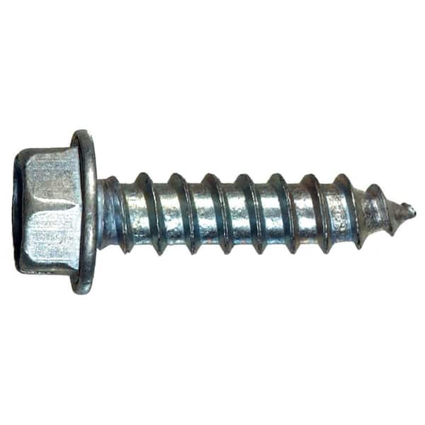Hillman #10 1-1/4 in. External Hex Flange Hex-Head Sheet Metal Screws (2-Pack)