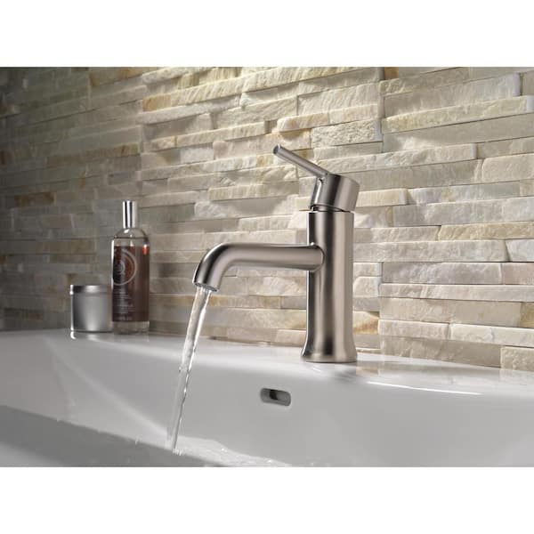 Delta Faucet 559LF-SSLPU Trinsic Brushed 1 Handle Bathroom Faucet Stainless 