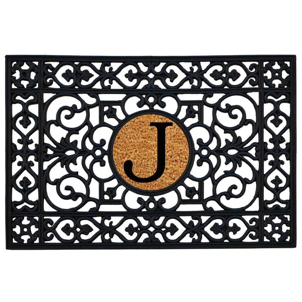 24 in. x 36 in. Rubber Monogrammed J Door Mat price history on PriceWatchPro