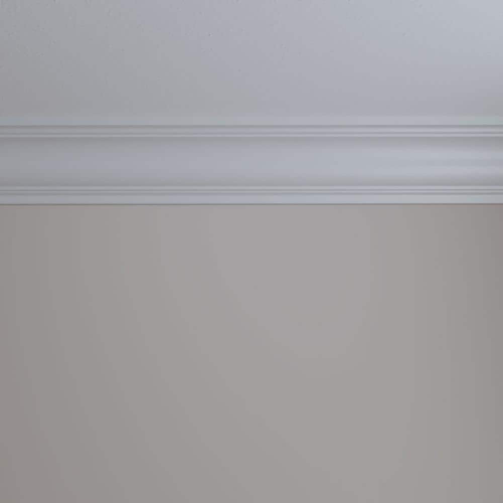 Primed Polyurethane Architectural Crown Moulding 7-ft 10-1/2-in