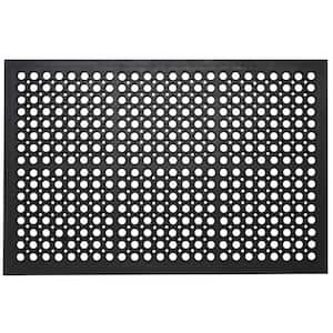 Feiona Drainage Rubber Mat Roll Commercial Interlock Rubber Matting Heavy Duty Rubber Floor Mats Nonslip Restaurant Bar Floor Mat for Home or Business