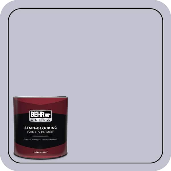 BEHR ULTRA 1 qt. #S550-2 Powder Lilac Flat Exterior Paint & Primer