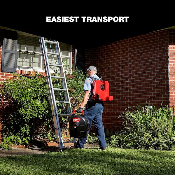 Milwaukee - M18 FUEL 18-Volt Lithium-Ion Brushless Cordless Drain Cleaning 1/2 in. Switch Pack Sectional Drum System Kit