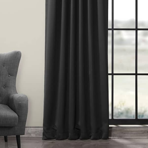 Exclusive Fabrics & Furnishings Jet Black Rod Pocket Room