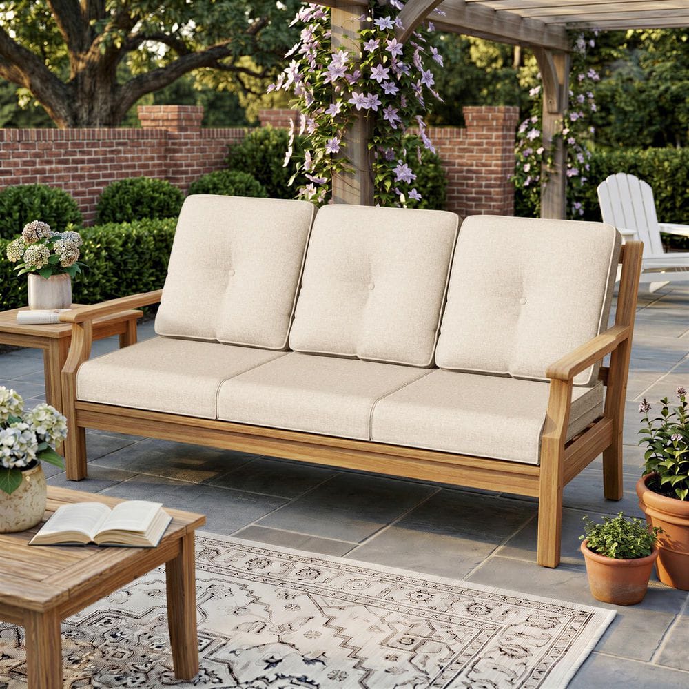 JOYSIDE 22 in. x 24 in. 10-Piece Thick Outdoor Patio Replacement