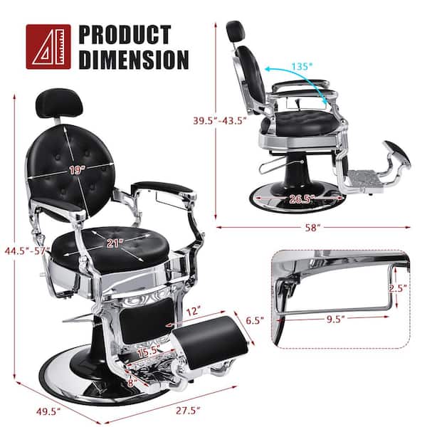 Nails Barber Chair Hairstylist Reclining Professional Cosmetic