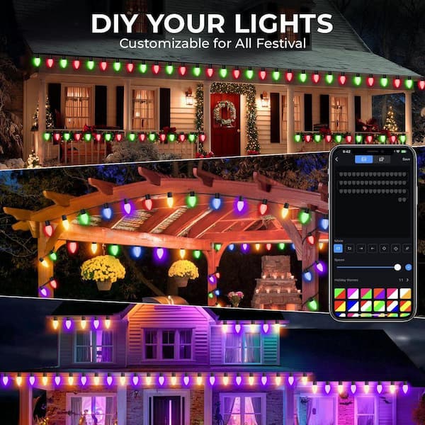 AVATAR CONTROLS 132Ft Smart String Lights 200 LED DIY Extendable