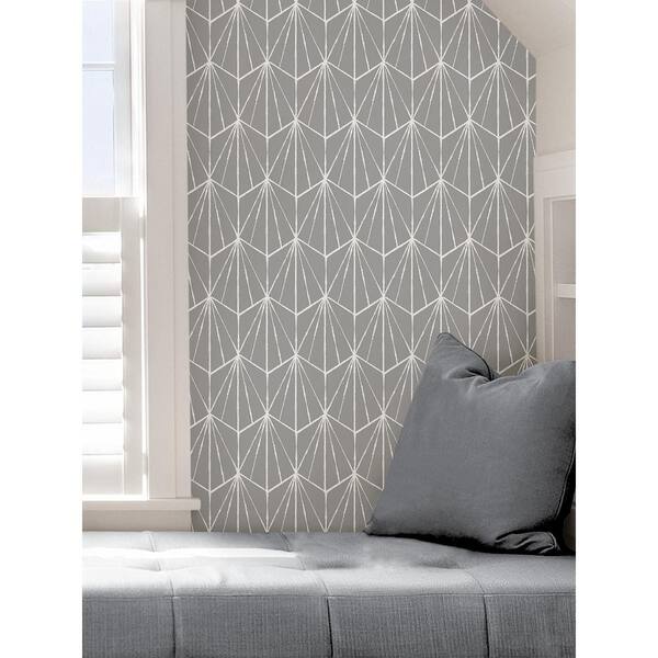 NuWallpaper Grey Dorset Peel & Stick Wallpaper Sample NUS4377SAM - The Home  Depot