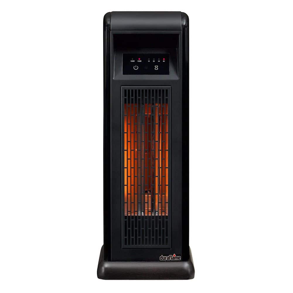 Twin Star Home Duraflame 23.01 in. 1500-Watt Electric Infrared Quartz Tower Heater with Remote, Dark Driftwood -  5HM9100-O560