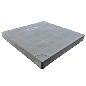 30 in. x 30 in x 3 in. Plastic Central Air Conditioner Condenser Pad Gray