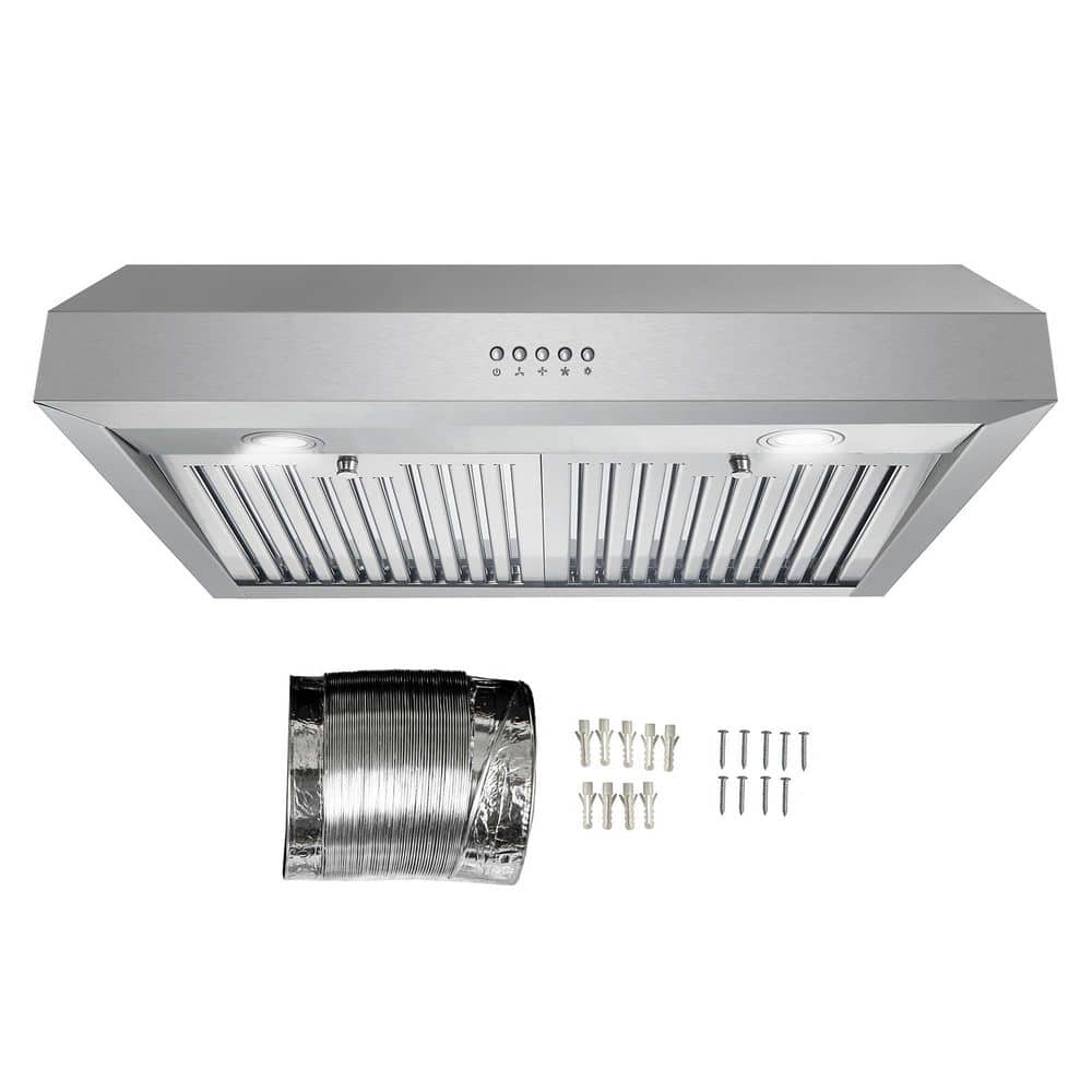 Cosmo 36" Stainless Steel Under Cabinet Range Hood with LED Lights