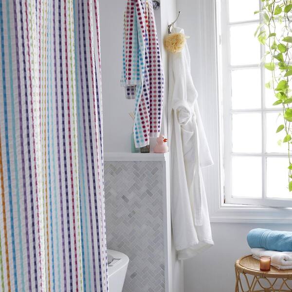 The Company Store Spectrum Multicolored Geometric Cotton Bath Towel VJ59- BATH-MULTI - The Home Depot