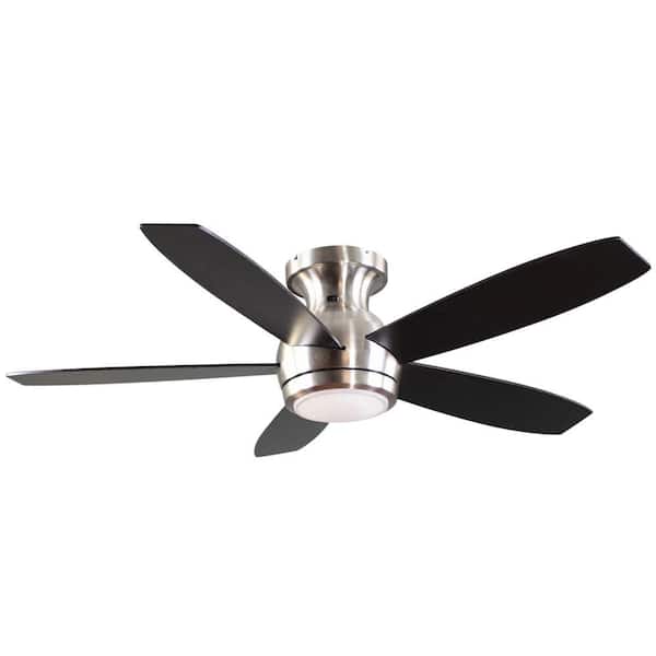 GE Treviso 52 in. Brushed Nickel Indoor LED Ceiling Fan with Remote Control
