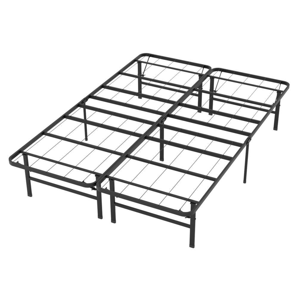 Penn Black Metal Full/Double Platform Bed Frame with Storage