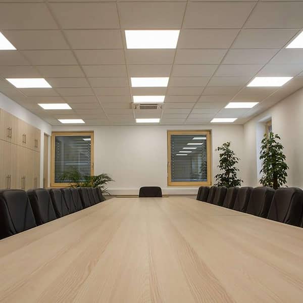 Honbei 2 ft. x 2 ft. 5800 LM Integrated LED Panel Light, 5000K 2 x 2 LED Flat Panel Light Recessed Back-Lit for Office (6-Pack)