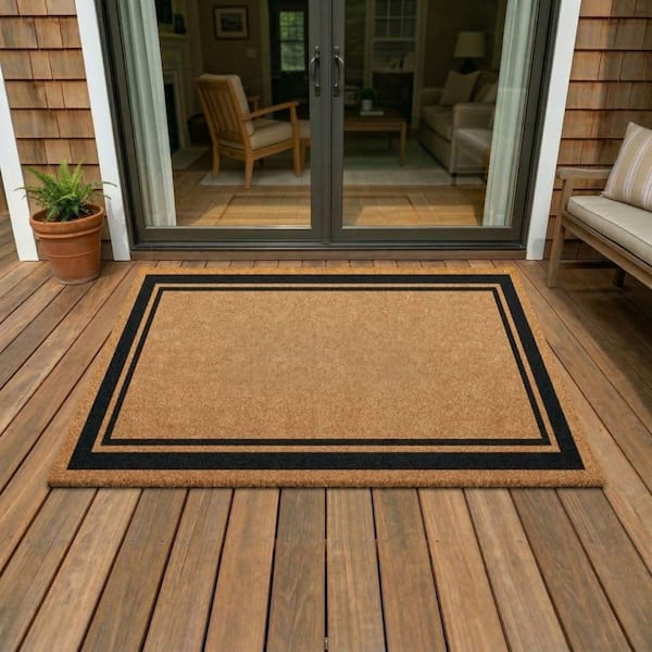 Coir 30 in. x 48 in. Indoor/Outdoor Non-Slip Entry Mud Mat, Brown
