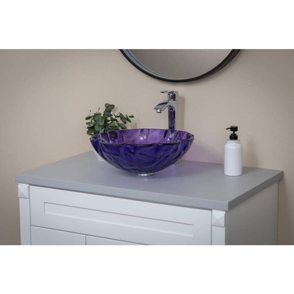 Light Gray Terrazzo Vanity Countertop for Vessel Sinks, 31"x22"