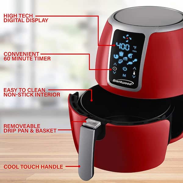 8 Liter Big Capacity Electric Air Fryer with Digital Panel Control