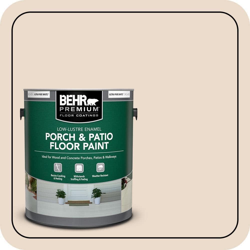 1 gal. #S240-1 Creme Fraiche Low-Lustre Enamel Interior/Exterior Porch and Patio Floor Paint price history on PriceWatchPro