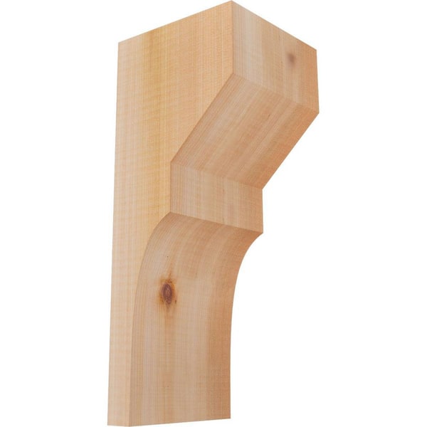 Ekena Millwork 5-1/2 in. x 6 in. x 14 in. Western Red Cedar Monterey Smooth Corbel