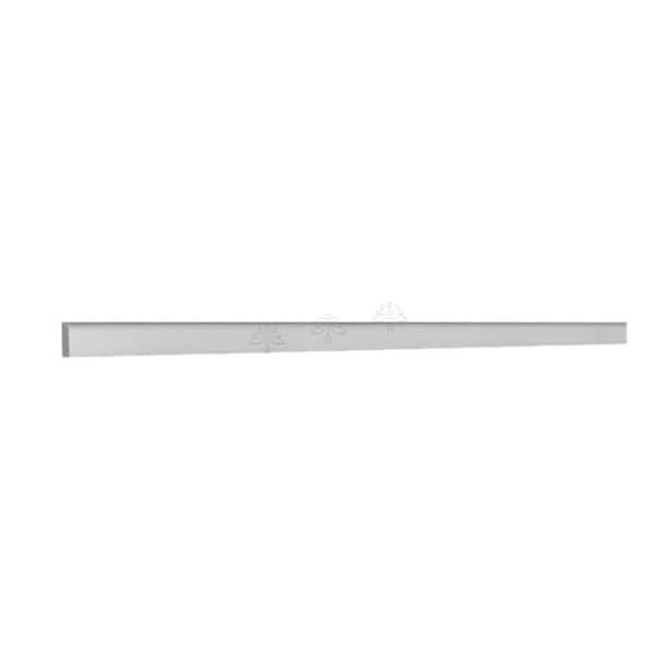 Slim Shaker 96 in. W x 0.75 in. H x 0.25 in. D Scribe Molding in White
