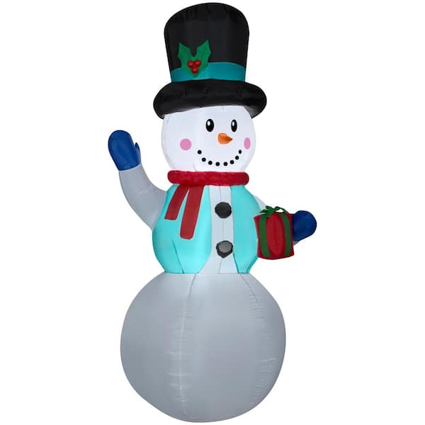 Home Accents Holiday 6.50 ft. Pre-Lit Life Size Airblown Inflatable Snowman