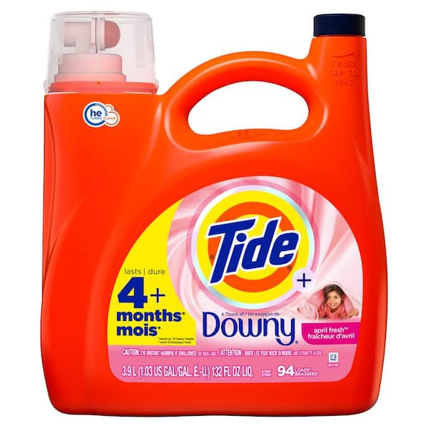 Tide 132 oz. HE Downy April Fresh Scent Liquid Laundry Detergent (94-Loads)