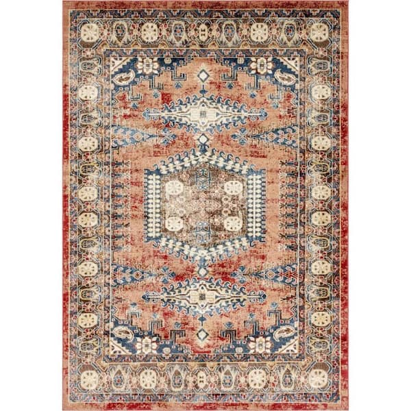 Unique Loom Utopia Larissa Terracotta 7' 1 x 10' 0 Area Rug