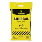 Morton Safe-T-Salt Rock Salt 25.0 LB For Snow And Ice Removal