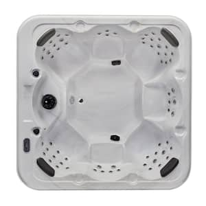 Denali 7-Person 64 Jet Hot Tub with Pearl Grey Interior and Bluetooth