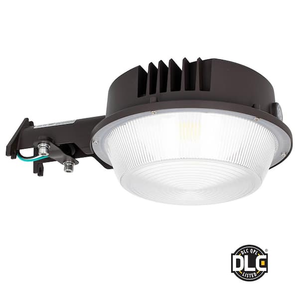 IBRIGHT 80-Watt, 400-Watt Equivalence Integrated LED Bronze Weather Resistant with Photocell Sensor Area Light, 5000K