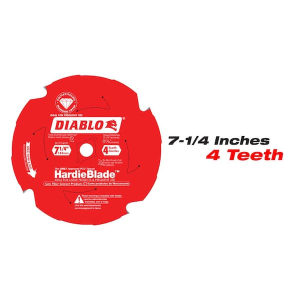 Diablo 7-1/4 in. x 4-Tooth \u0026 12 in. x 8 