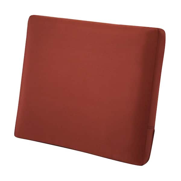Classic Accessories Ravenna 21 in. W x 20 in. D x 4 in. Thick Spice Outdoor Lounge Chair Back Cushion
