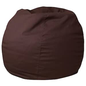 Small Solid Brown Kids Bean Bag Chair
