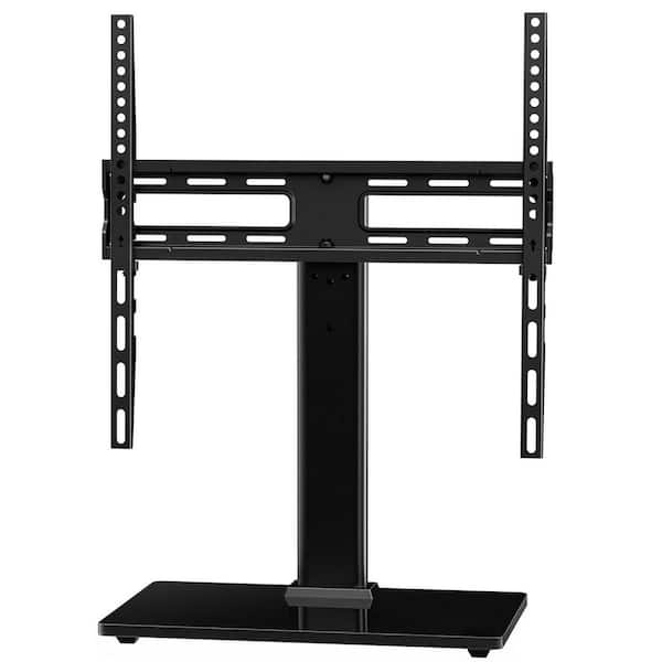 Universal Swivel TV Stand for 32-60 in. LCD/LED TVs - Height Adjustable Tabletop TV Mount with Tempered Glass Base