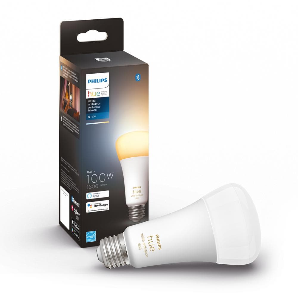 Philips Hue 100-Watt Equivalent A21 Smart LED Tuneable White Light