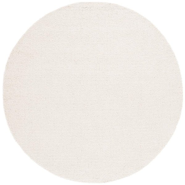 SAFAVIEH Abstract Ivory 6 ft. x 6 ft. Classic Marle Round Area Rug