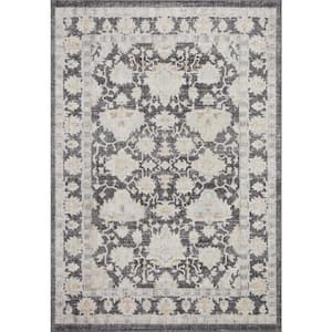 Monroe Charcoal/Natural 9 ft. 3 in. x 13 ft. Traditional Area Rug